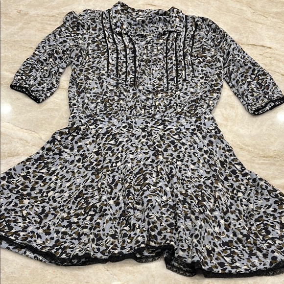 Zadig & Voltaire Raspail Leopard Print Crinkle Dress | Fits Medium - Picture 5 of 14